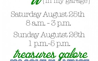 Garage Sale Tips & Flyers {and how to make a big image appear on Craigslist!}