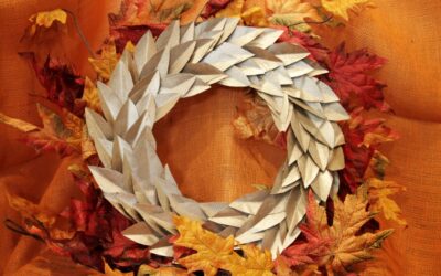 Paper Bag Wreath Tutorial