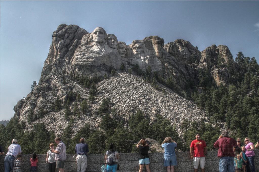 Tourists at Rushmore