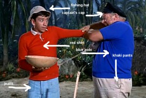 DIY Gilligan and Skipper Halloween Costume