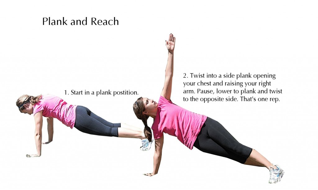 Plank and reach