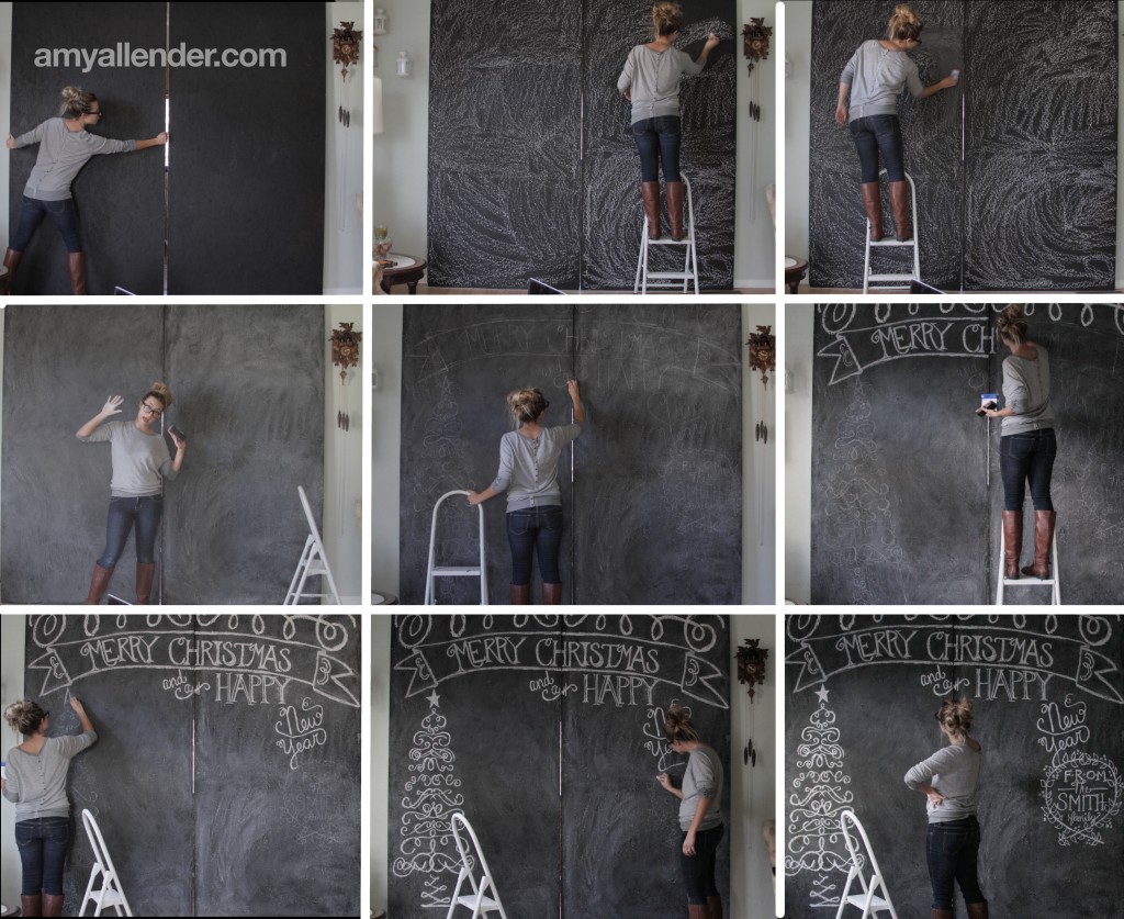 Making a Chalkboard Backdrop