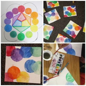 color wheel art project