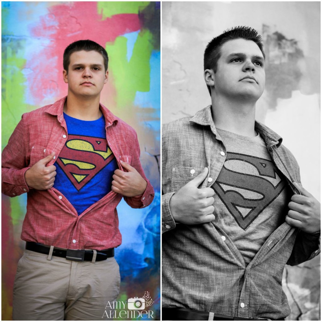 superman senior photos