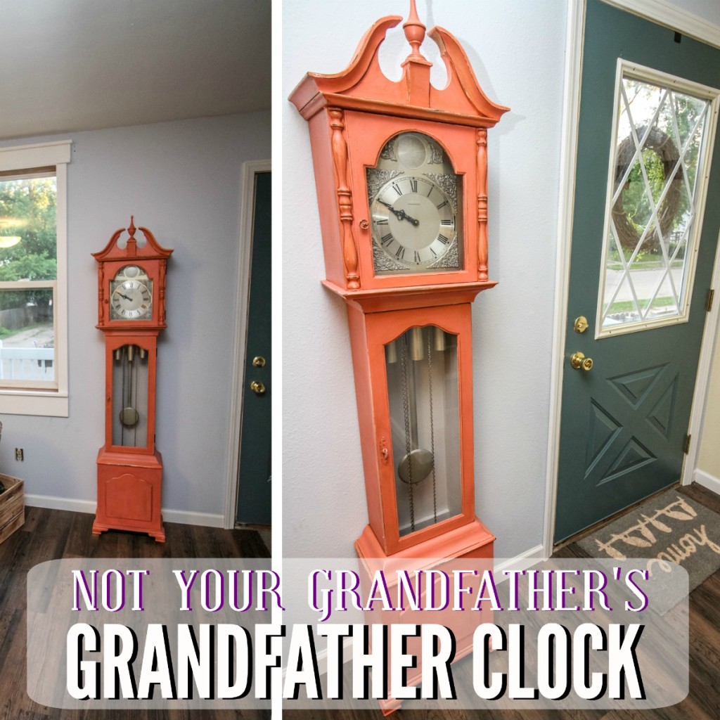  painted Grandfather clock