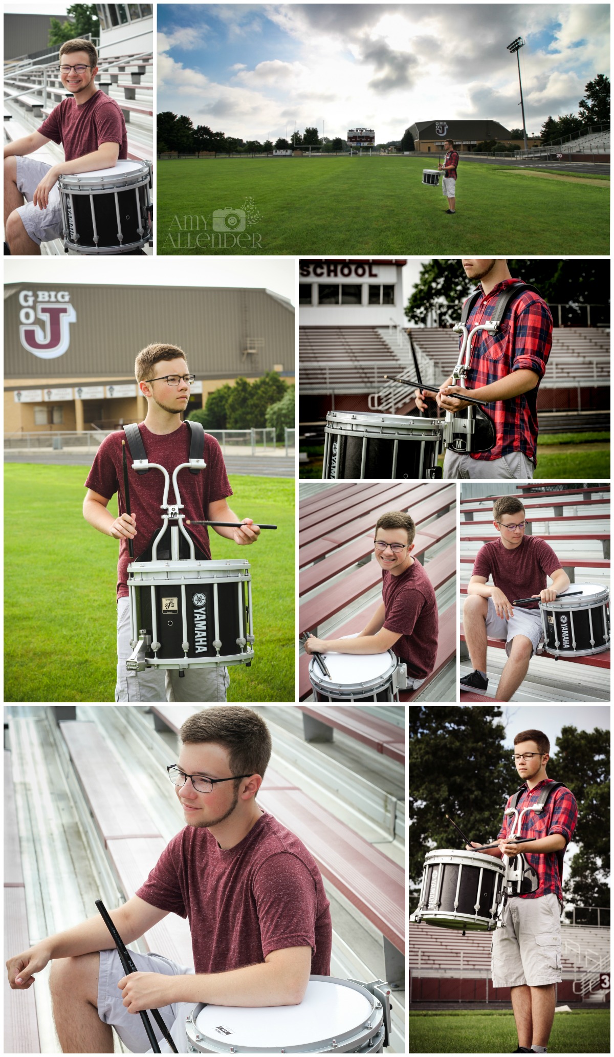 drumline senior photos