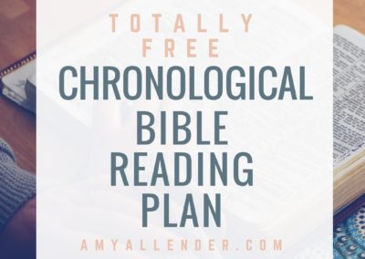 Free Chronological Bible Reading Plan | Printable Bookmark