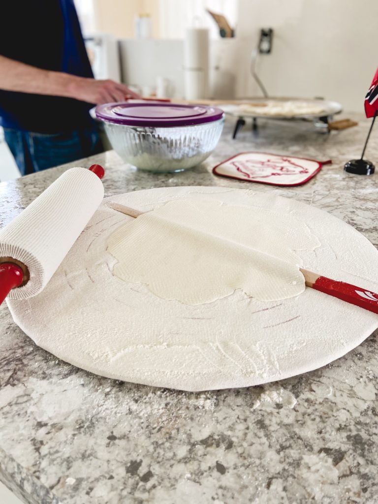 making lefse
