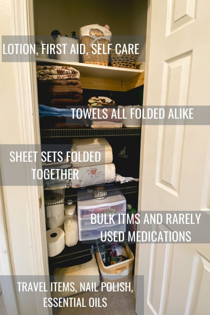 linen closet organization ideas