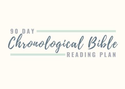 Free 90 Day Chronological Bible Reading Plan